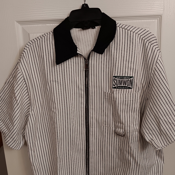 Sumwon Brand Gentlemen's Club Full Zip Up Shirt Brand New W-Tag Size XSmall - Picture 2 of 11